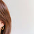 Minimal Titanium Waterproof Hoop Earrings - Small Embossed Hoop - Akuna Pearls