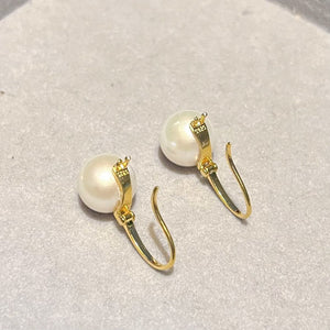 Freshwater Pearl Hoop Earrings - Zoe - Akuna Pearls
