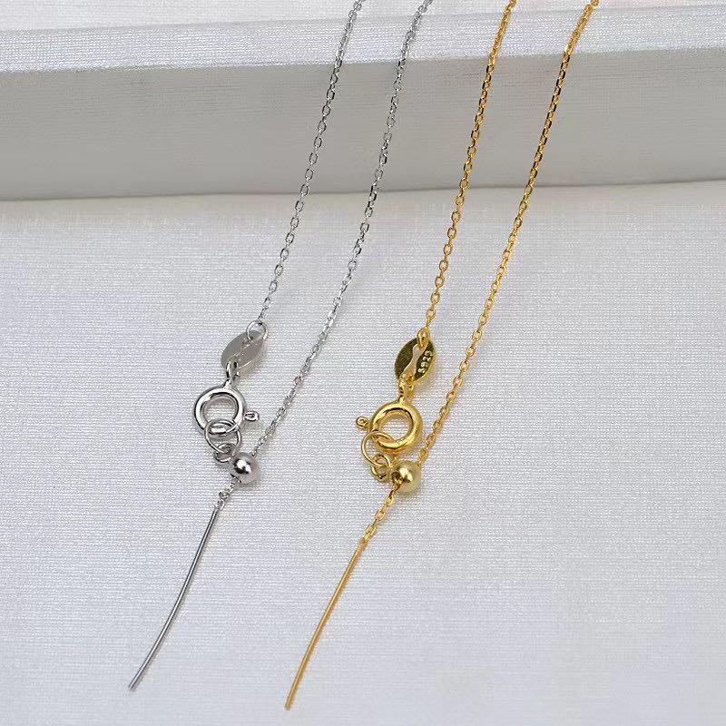 Adjustable 1.2mm Width Cable Chain in Sterling Silver - Akuna Pearls