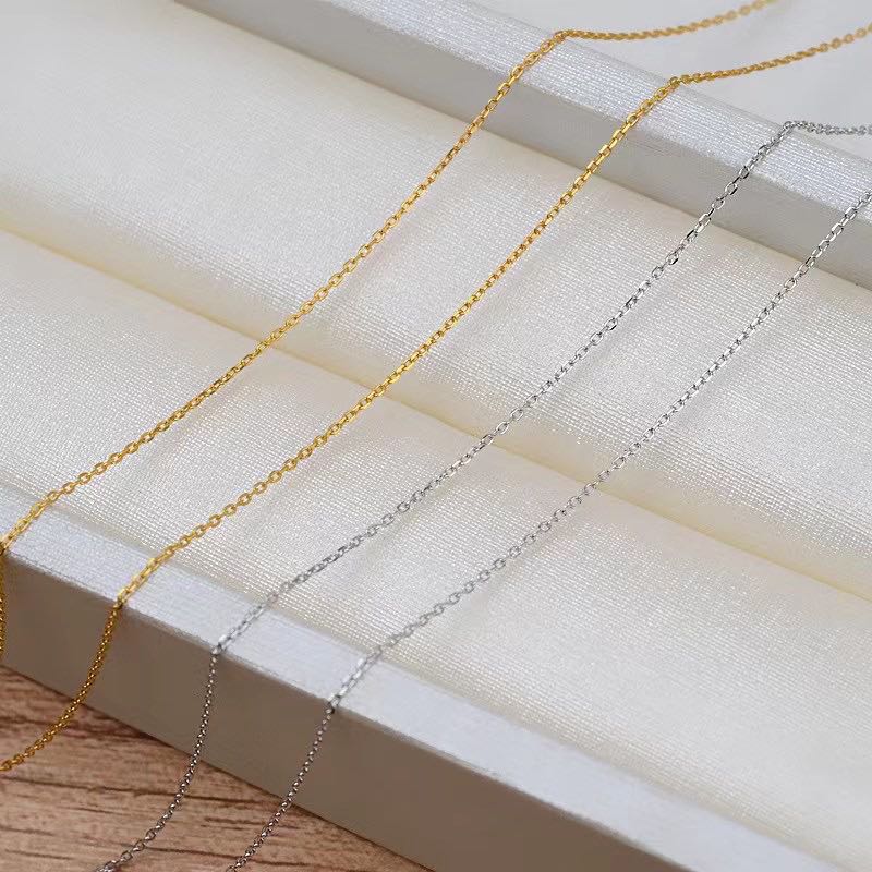 Adjustable 1.2mm Width Cable Chain in Sterling Silver - Akuna Pearls