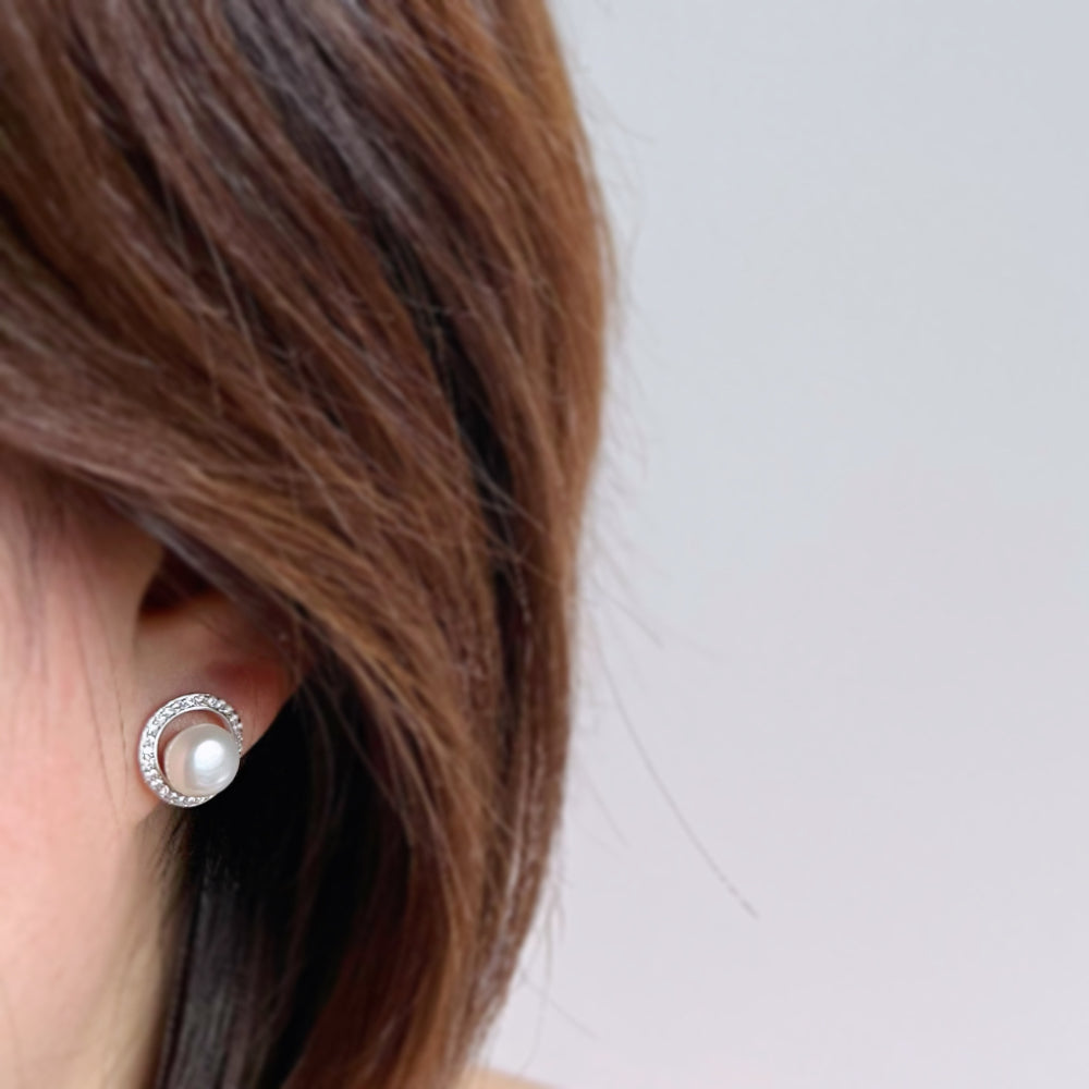 Freshwater Pearl Stud Earrings - Alexis - Akuna Pearls