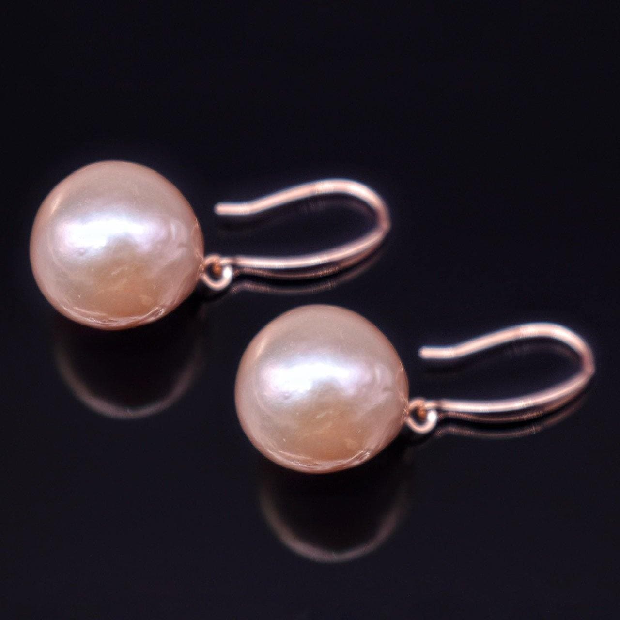 Baroque Pearl Earrings - Esmeralda - Akuna Pearls