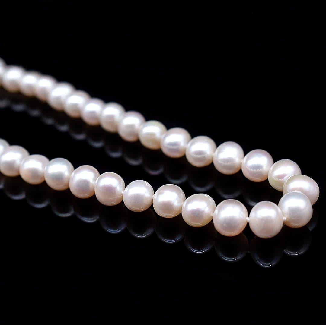 Baroque Pearl Necklace | Y-drop Peach Fuzz Freshwater Pearl Jewelry - Glitz  And Love