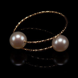 18k Gold Freshwater Pearl Ring - Fine - Akuna Pearls