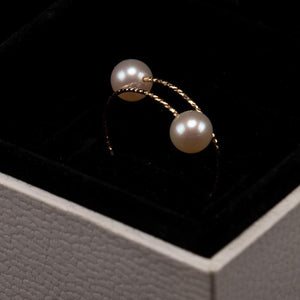 18k Gold Freshwater Pearl Ring - Fine - Akuna Pearls