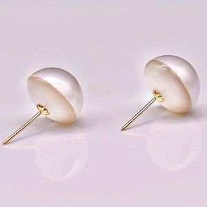 Mabe Pearl Stud Earrings - Selena - Akuna Pearls