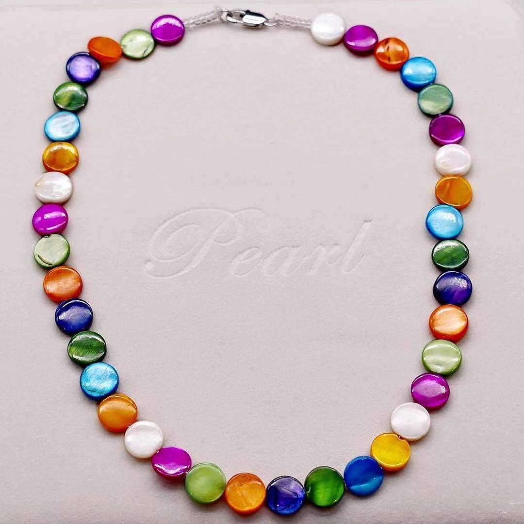 Mother of Pearls Necklace - Dot - Akuna Pearls