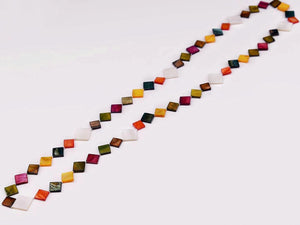 Mother of Pearls Long Necklace - Parallelogram - Akuna Pearls