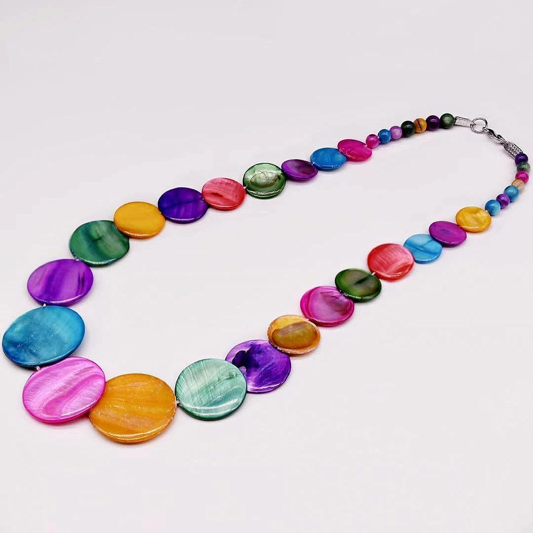 Mother of Pearls Necklace - Circle - Akuna Pearls