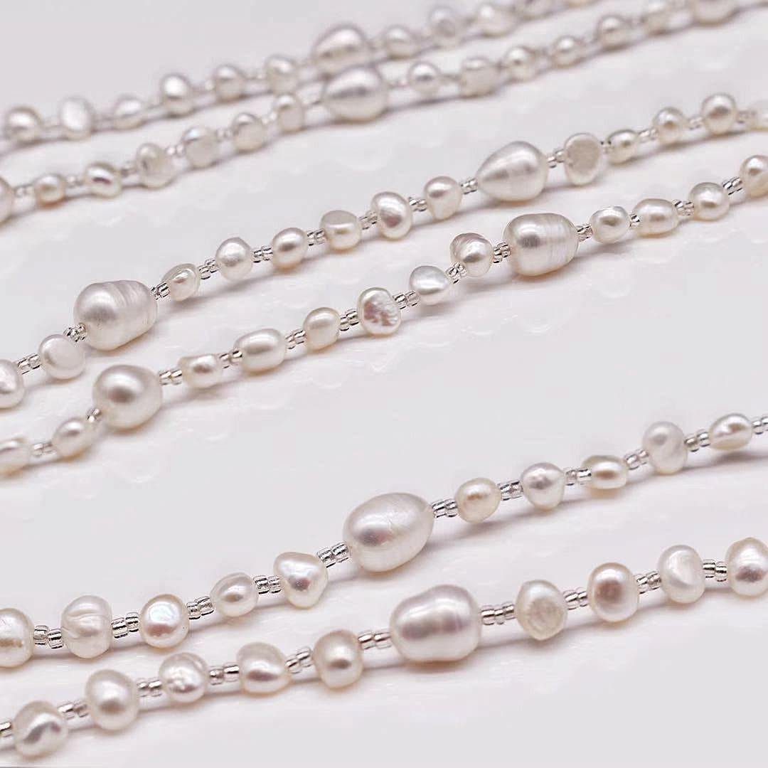 Baroque Pearl Long Necklace - Jora - Akuna Pearls