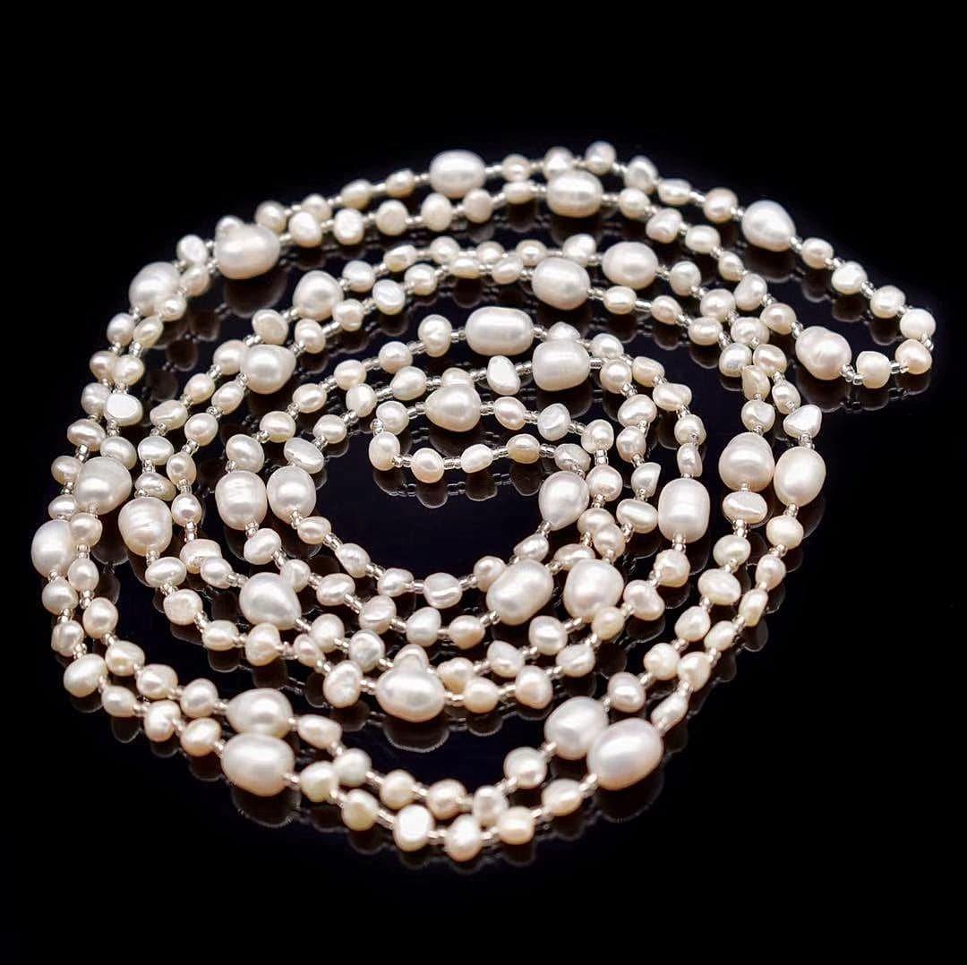Baroque Pearl Long Necklace - Jora - Akuna Pearls