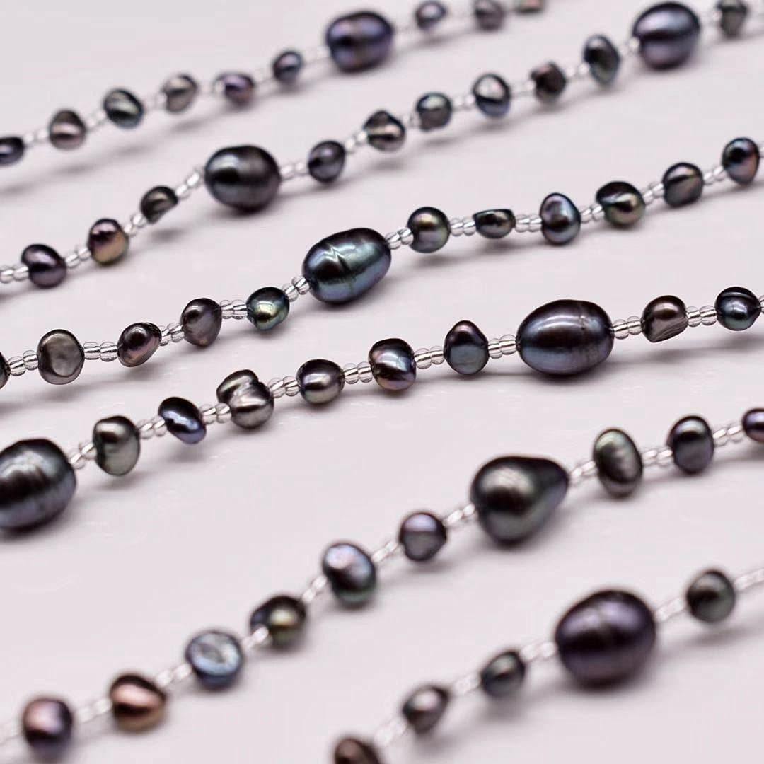 Baroque Pearl Long Necklace Jora Akuna Pearls