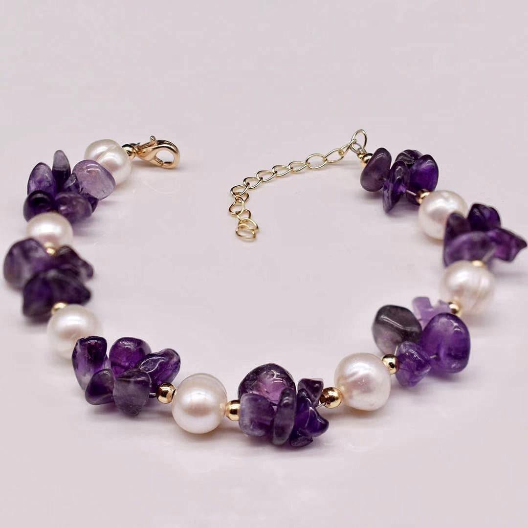 Freshwater Pearl & Gemstone Bracelet - Cristyn - Akuna Pearls