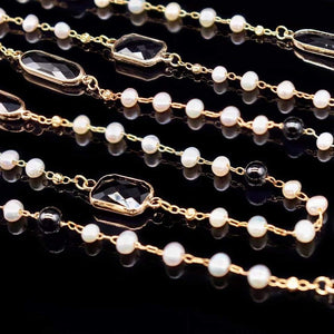 Freshwater Pearl Long Necklace - Ione - Akuna Pearls