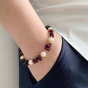 Freshwater Pearl & Gemstone Bracelet - Cristyn - Akuna Pearls