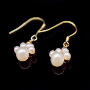 Freshwater Pearl Earrings - Cat Paws - Akuna Pearls