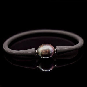 Freshwater Pearl Silicon Bracelet - Willa Oval - Akuna Pearls