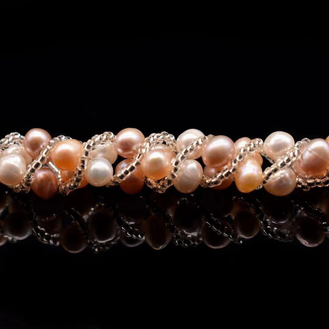 Freshwater Pearl Magnetic Choker Necklace - Jose - Akuna Pearls