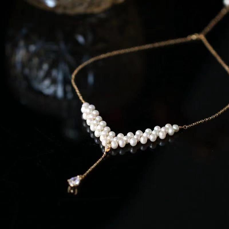 Freshwater Pearl Choker Necklace - Lisa - Akuna Pearls