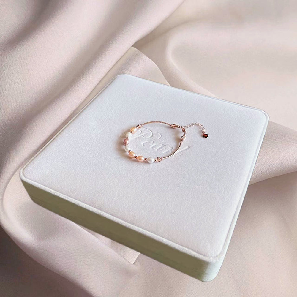 in2 design | Annika bracelet, sterling silver white pearls