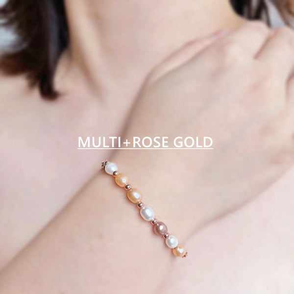 in2 design | Annika bracelet, sterling silver white pearls