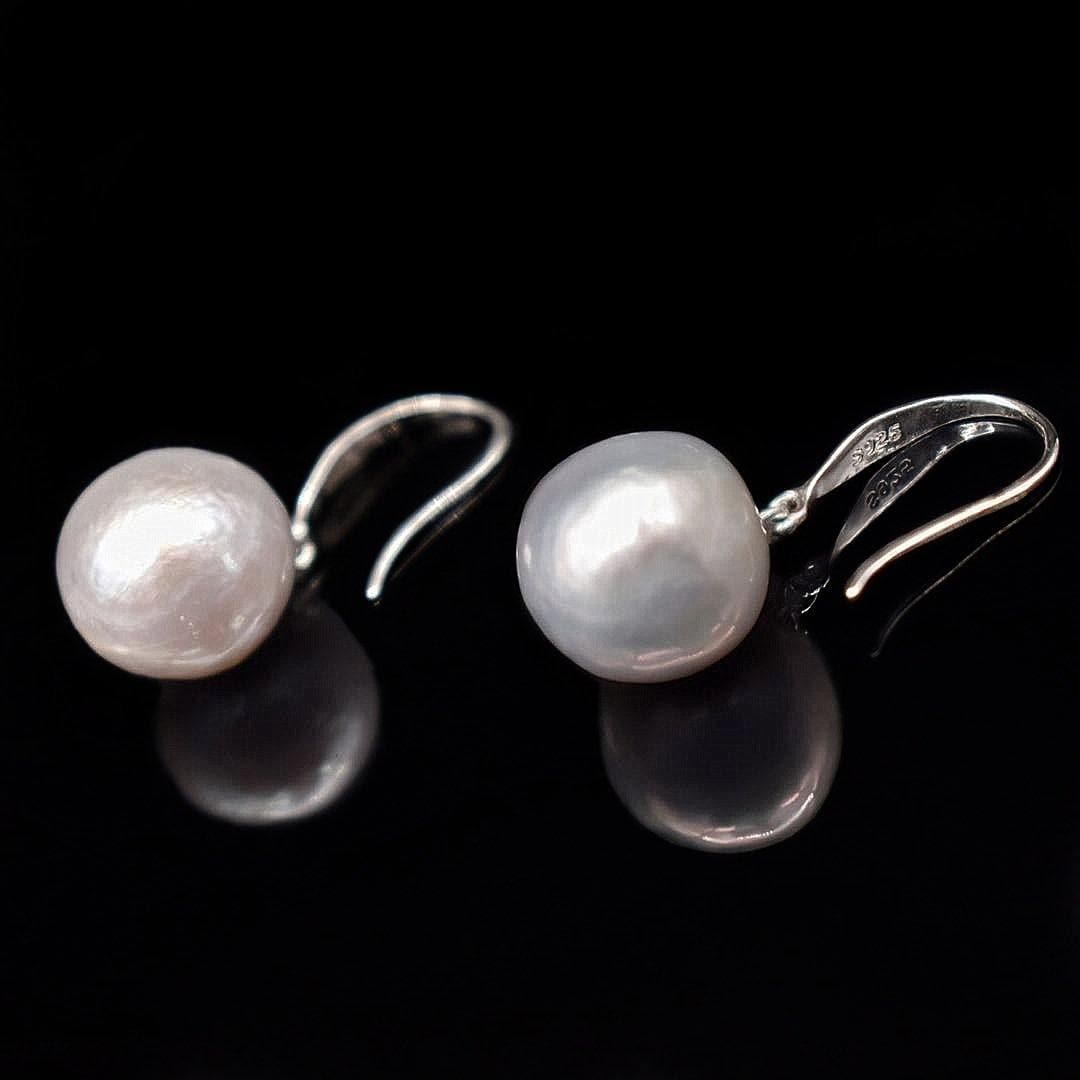 Baroque Pearl Earrings - Esmeralda - Akuna Pearls