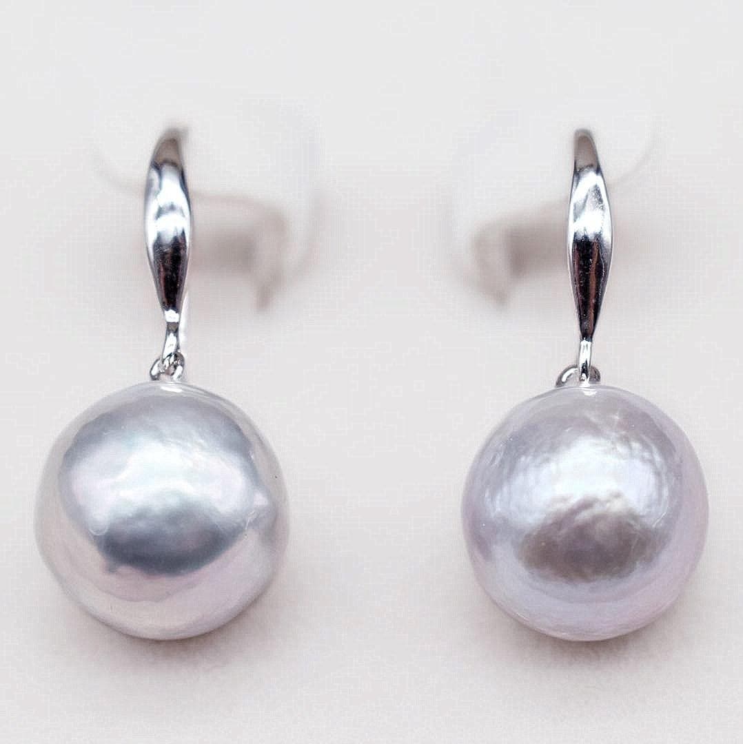 Baroque Pearl Earrings - Esmeralda - Akuna Pearls