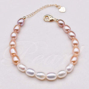 Freshwater Pearl Bracelet - Flamingo - Akuna Pearls