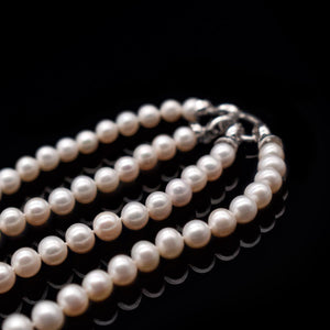 Classic Freshwater Pearl Double-Strand Necklace - Caley - Akuna Pearls