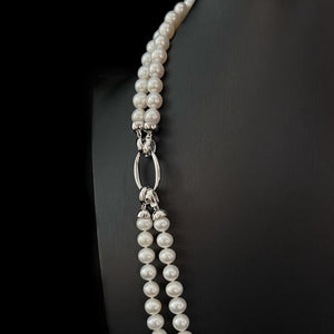 Classic Freshwater Pearl Double-Strand Necklace - Caley - Akuna Pearls