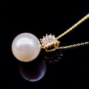 Freshwater Pearl Pendant Necklace - Athena - Akuna Pearls