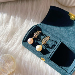 Baroque Pearl Stud Earrings - Blache - Akuna Pearls
