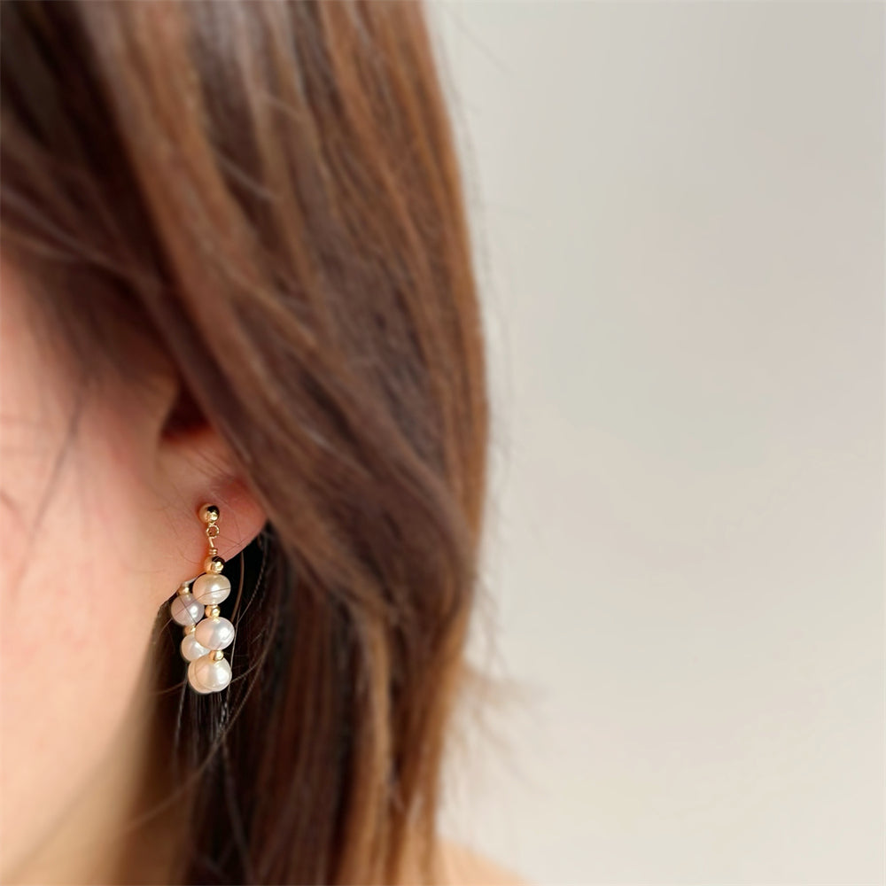 Freshwater Pearl Stud Earrings - Karis - Akuna Pearls