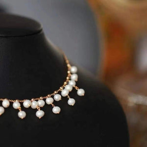 Freshwater Pearl Choker Necklace - Eulalia - Akuna Pearls