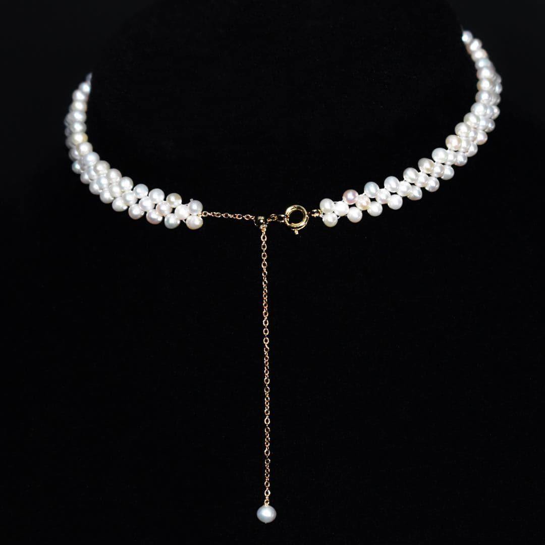 Freshwater Baby Pearl Choker Necklace - Gabriella - Akuna Pearls