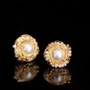 Freshwater Pearl Earrings - Mirella - Akuna Pearls