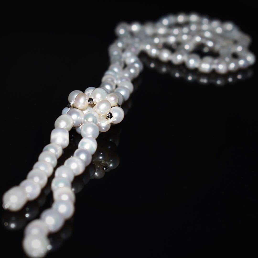 Freshwater Pearl Long Necklace - Ana - Akuna Pearls