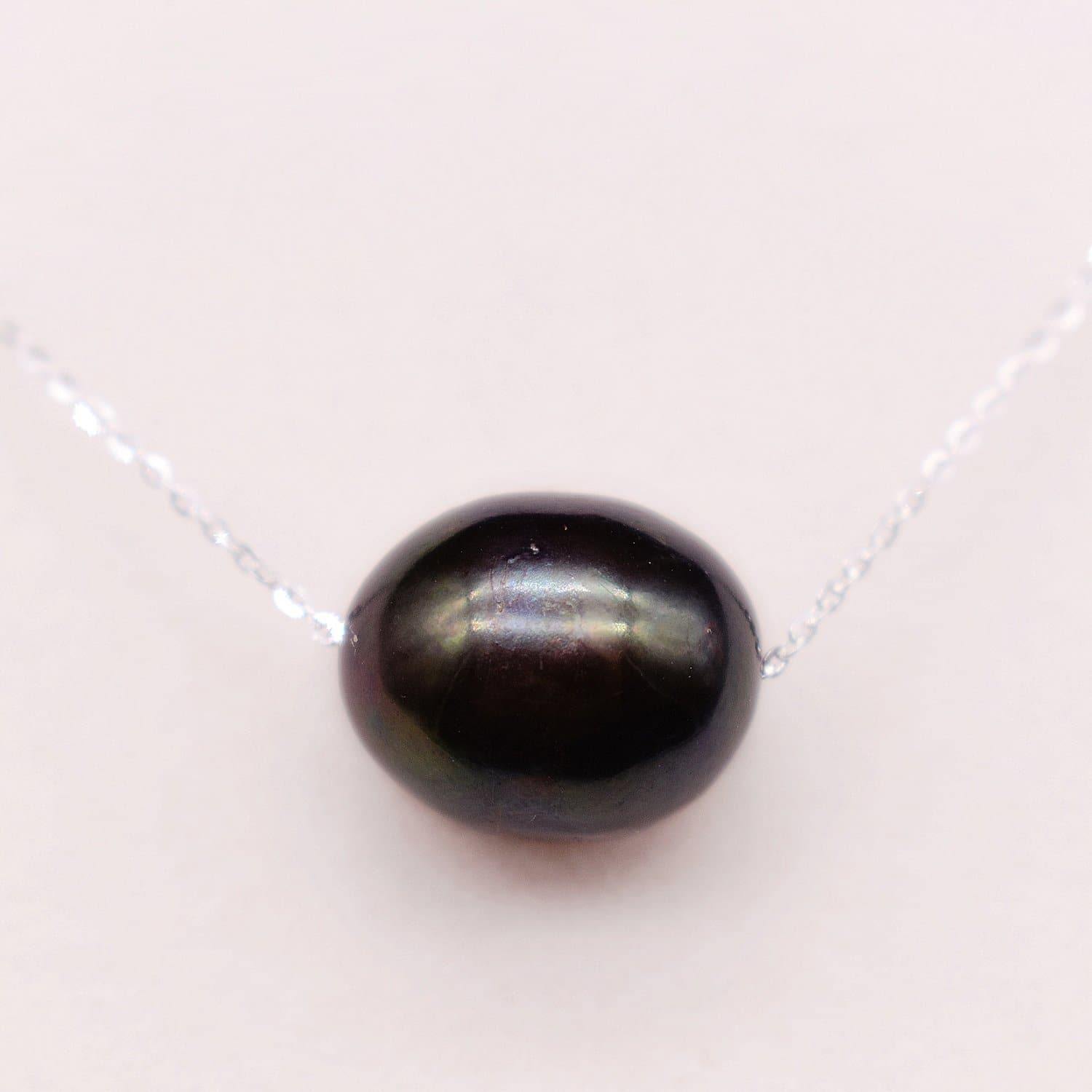 Freshwater Pearl Floating Necklace - Minimalism | Akuna Pearls | Freshwater Pearl Jewellery | Made in Australia