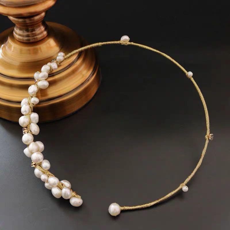 Freshwater Pearl Open Choker Necklace - Akuna Pearls