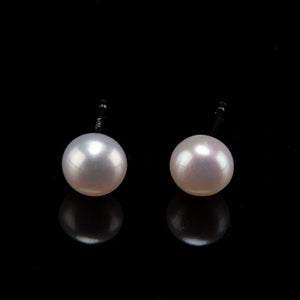 Freshwater Pearl Stud Earrings 6mm - Akuna Pearls