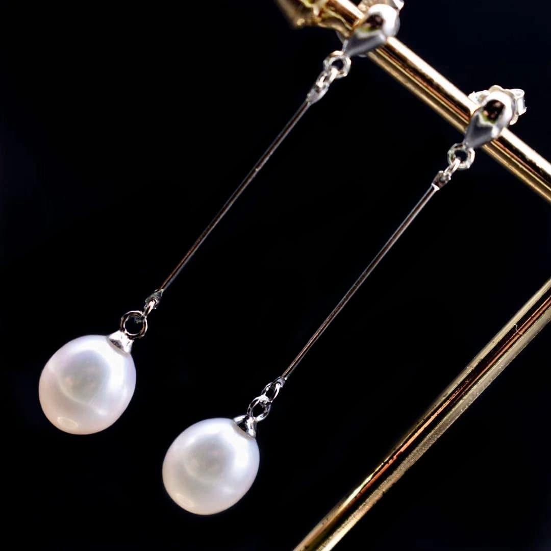 Jade - Freshwater Pearl Drop Bridal Earrings | The White Collection