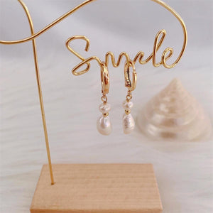 Baroque Pearl Huggie Earrings - Eve - Akuna Pearls
