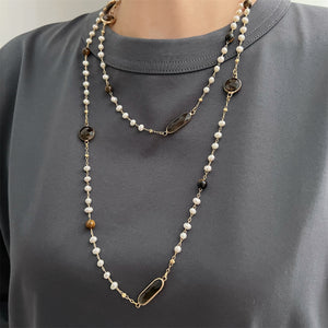 Freshwater Pearl Long Necklace - Taryn - Akuna Pearls