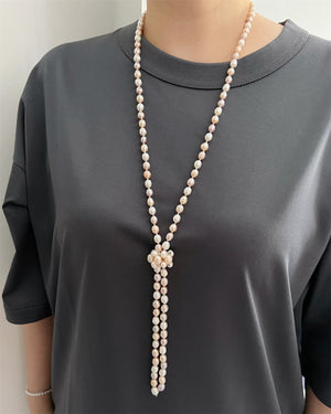 Freshwater Pearl Long Necklace - Ana - Akuna Pearls