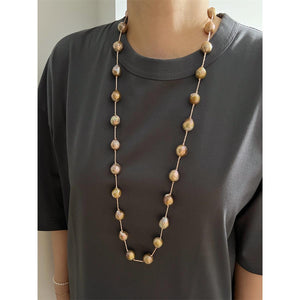 Baroque Pearl Long Necklace - Exquisite - Akuna Pearls