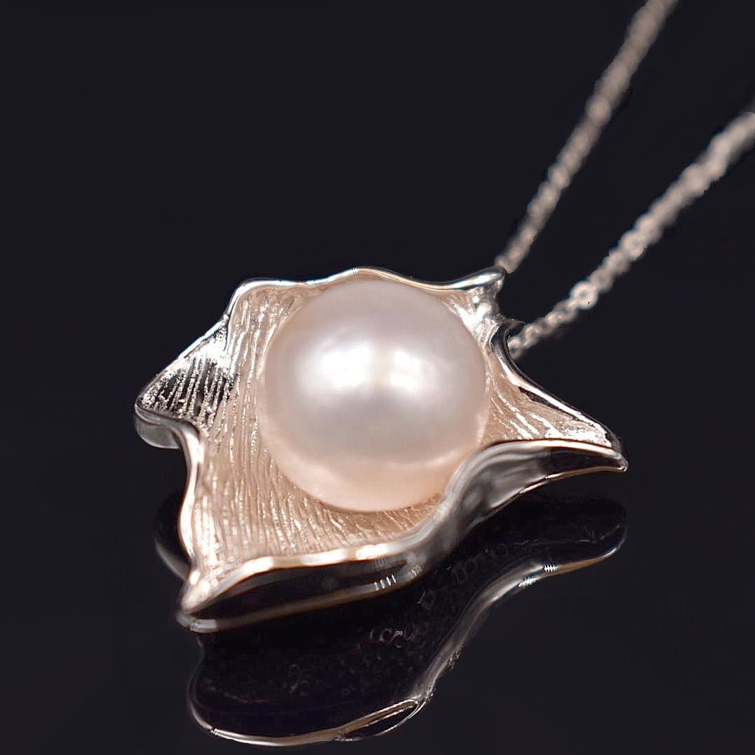 Freshwater Pearl Pendant Necklace - Dew - Akuna Pearls