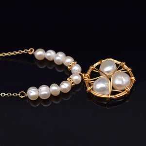 Baroque Pearl Necklace - Lizbeth - Akuna Pearls
