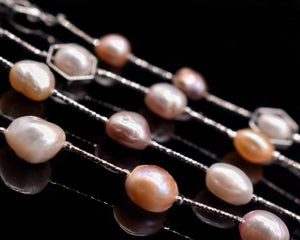 Baroque Pearl Long Necklace - Ivy - Akuna Pearls