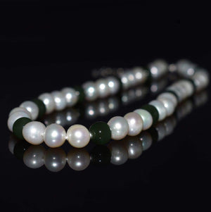 Classic Freshwater Pearl Necklace - Jade - Akuna Pearls