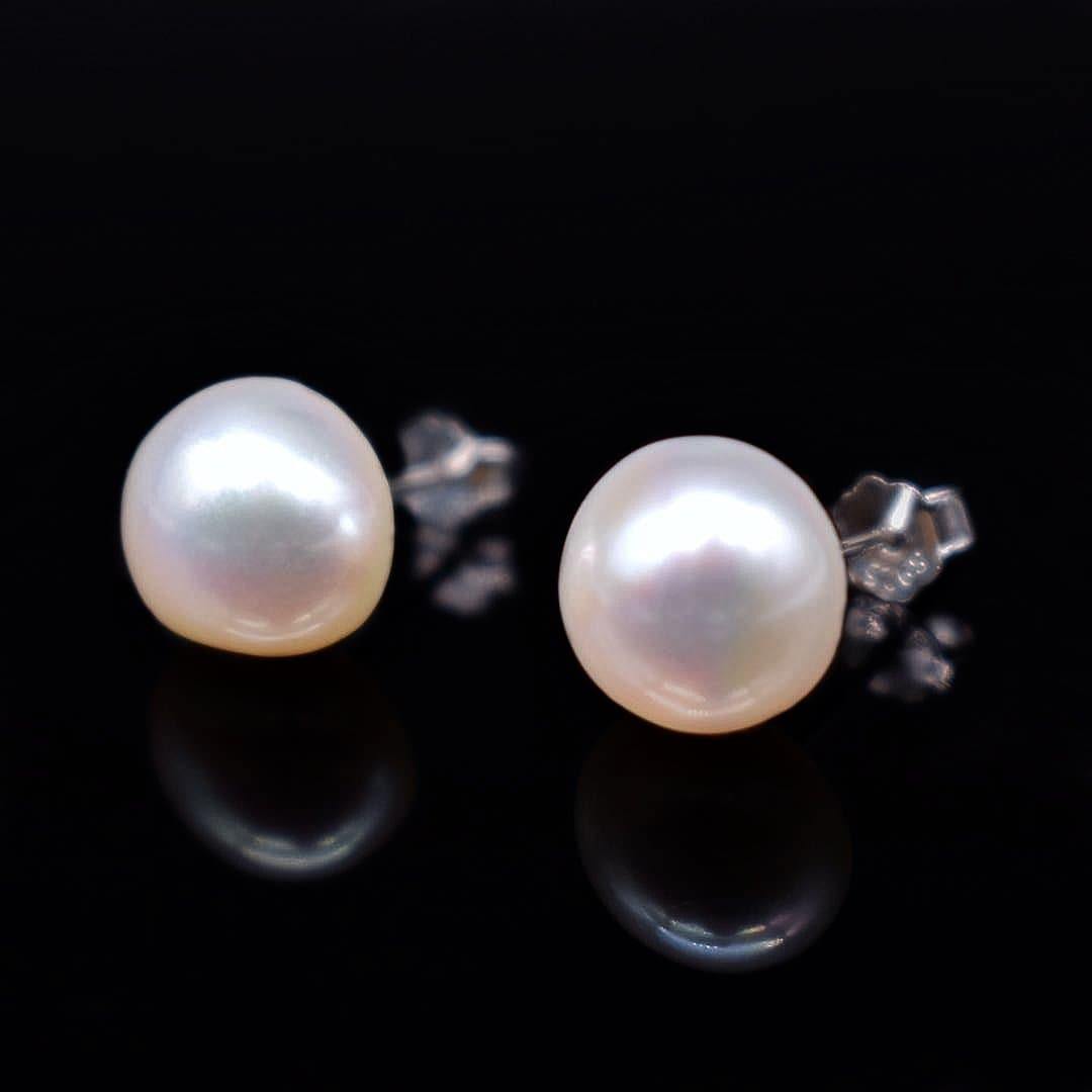 Baroque Pearl Stud Earrings - Kotori - Akuna Pearls